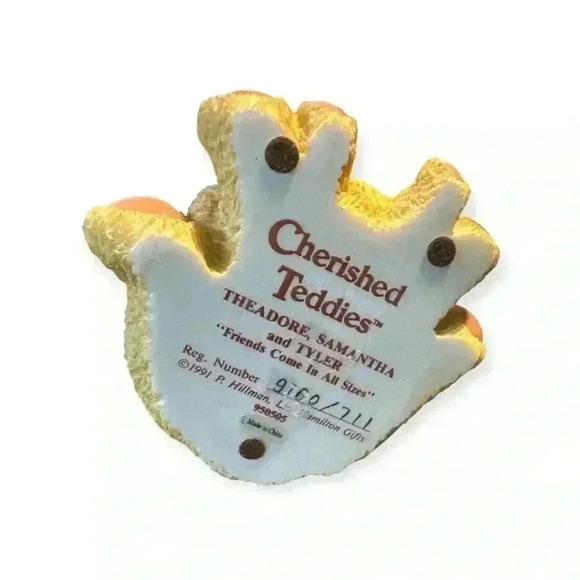 Cherished Teddies "Theadore, Samantha and Tyler" Issued date: 1992 - Picture 5 of 5
